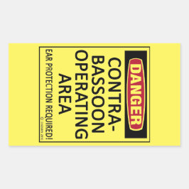 Kontrabasson-Operationsbereich Rechteckkantaufkleb Rechteckiger Aufkleber