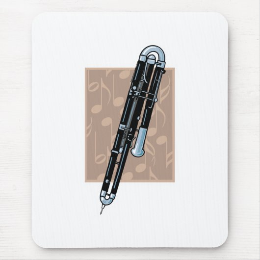 Kontrabassoon-Design Mousepad (Vorne)