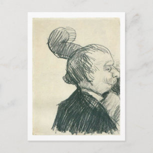Kontrabassspieler (F1244cv) Van Gogh Fine Art Postkarte
