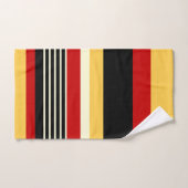 Kontragelb mit Rot Badhandtuch Set (Handtuch)