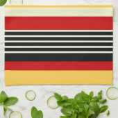 Kontragelb mit Rot Geschirrtuch (Gefaltet)