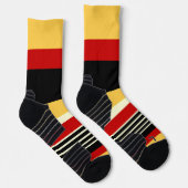 Kontragelb mit Rot Socken (Rechts)