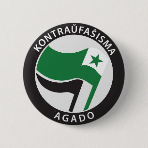 Kontraress faŝ isma-agado Esperanto Button