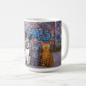 Kontrast für Graffiti-Heimtiere Kaffeetasse (VorderseiteRechts)