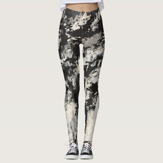 Kontrast Leggings (Vorderseite)