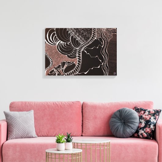 Kontrast Leinwanddruck (Insitu (Wohnzimmer))