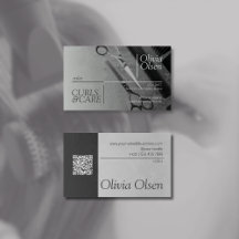 Kontrast Schwarz Grau Haar-Stylist, Salon & Friseu