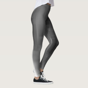 Kontrastierende schwarze und weiße verschwindende leggings