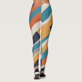 Kontrastlinien Leggings (Rückseite)