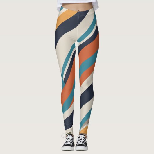 Kontrastlinien Leggings (Vorderseite)