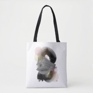 Kontrastminimale Abstrakte Kunst Wiederverwendbare Tasche
