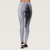 Kontratraste schwarz-weiß glänzende Formen Leggings (Rückseite)