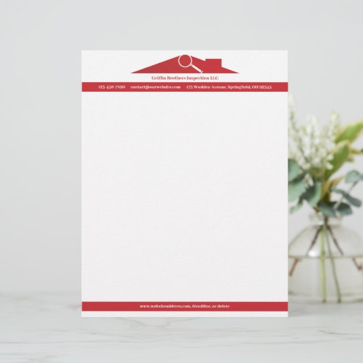 Kontrollbriefe Briefbogen (Stehend Vorderseite)