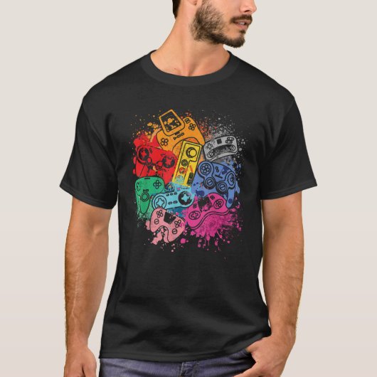 Kontrolle aller Dinge durch Videospiel-Controller- T-Shirt (Vorderseite)