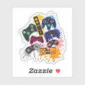 Kontrolle aller Things Video Game Controller T-shi Aufkleber (Blatt)