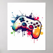 Kontrolle aller Videospielcontroller-Gamer Poster (Vorne)