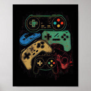 Kontrolle aller Videospielcontroller-Gamer Poster