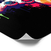 Kontrolle aller Videospielcontroller-Gamer Poster (Ecke)