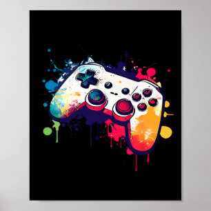 Kontrolle aller Videospielcontroller-Gamer Poster