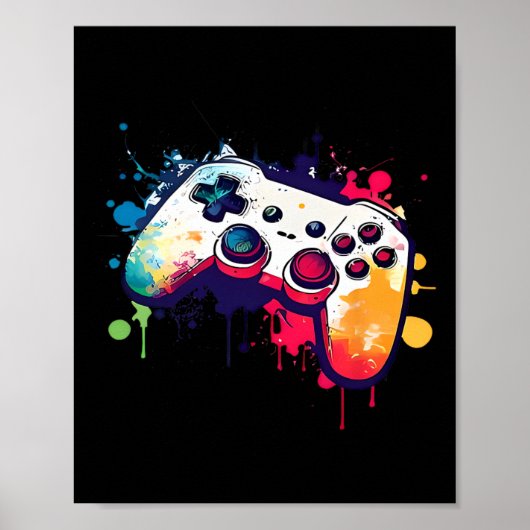 Kontrolle aller Videospielcontroller-Gamer Poster (Vorne)