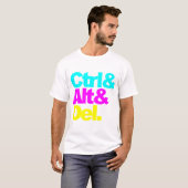 Kontrolle Alt Del, Geek T-Shirt (Vorne ganz)