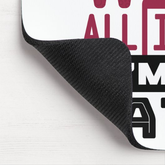 Kontrolle ATC Funny Wine Mousepad (Ecke)