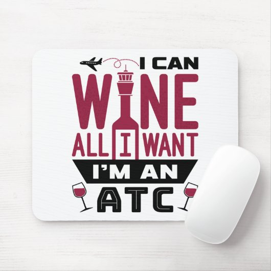 Kontrolle ATC Funny Wine Mousepad (Mit Mouse)