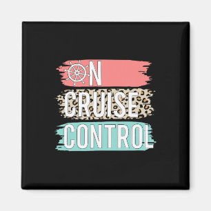 Kontrolle auf Kreuzfahrt Leopard Lustiger Sommerur Magnet
