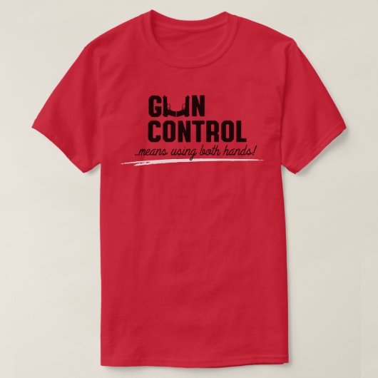 Kontrolle bedeutet, beide Hände zu benutzen T-Shirt (Design vorne)