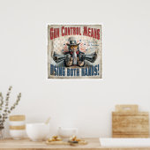 Kontrolle bedeutet, zwei Hände zu verwenden Poster (Küche)