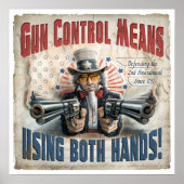 Kontrolle bedeutet, zwei Hände zu verwenden Poster (Vorne)