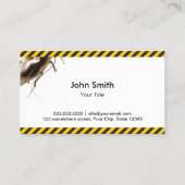 Kontrolle Beruflich Visitenkarte (Rückseite)