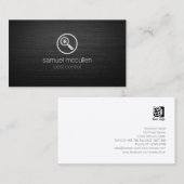 Kontrolle-Buggläser-Symbol gebürstete Metallfähigk Visitenkarte (Vorne/Hinten)