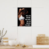 Kontrolle deinen Geist, erobere deinen Körper Poster (Küche)