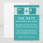 Kontrolle der Computerschlüssel Save the Date, Aqu Date (Vorne/Hinten)