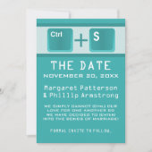 Kontrolle der Computerschlüssel Save the Date, Aqu Save The Date (Vorderseite)