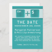 Kontrolle der Computerschlüssel Save the Date, Aqu Save The Date (Vorne/Hinten)