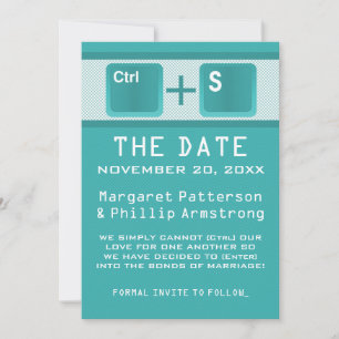 Kontrolle der Computerschlüssel Save the Date, Aqu Save The Date