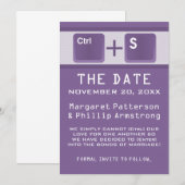 Kontrolle der Computerschlüssel Save the Date, Lil Date (Vorne/Hinten)