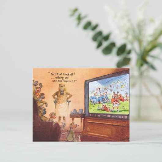 Kontrolle der Eltern Postkarte (Stehend Vorderseite)