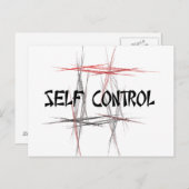 Kontrolle der Kampfkunst Postkarte (Vorne/Hinten)