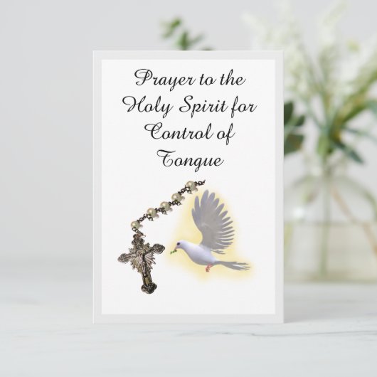 Kontrolle des Heiligen Geistes Begleitkarte (Stehend Vorderseite)