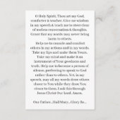 Kontrolle des Heiligen Geistes Begleitkarte (Rückseite)