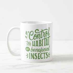 Kontrolle des Lebensraums von Nutzinsekten Kaffeetasse