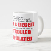 Kontrolle des Missbrauchs durch die Familie  Jumbo-Tasse (Vorderseite Rechts)