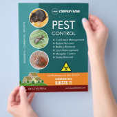 Kontrolle des Schädlings-Flyers Flyer (Hand)