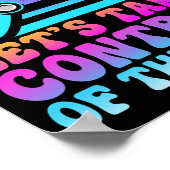 Kontrolle des Testtages - Game Lovers Testing Poster (Ecke)