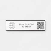 Kontrolle des Zugriffs | QR Code Security Lock Ent Türschild (Vorderseite )
