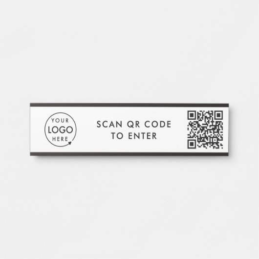 Kontrolle des Zugriffs | QR Code Security Lock Ent Türschild (Vorderseite )