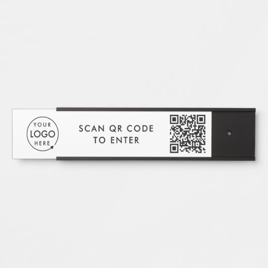 Kontrolle des Zugriffs | QR Code Security Lock Ent Türschild (Vorderseite )